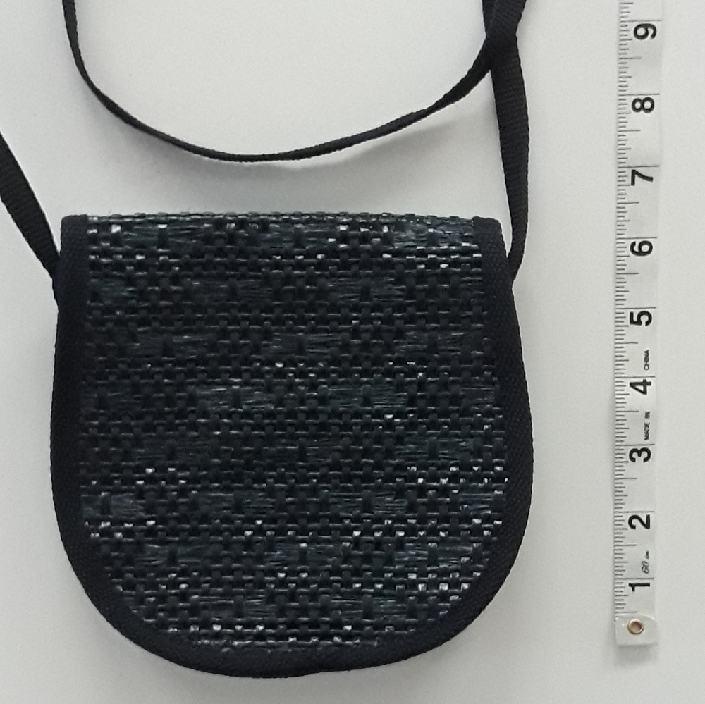 Rodolfo Navy Braided Crossbody Purse - Picture 7 of 8